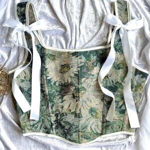 Vintage corset top for women